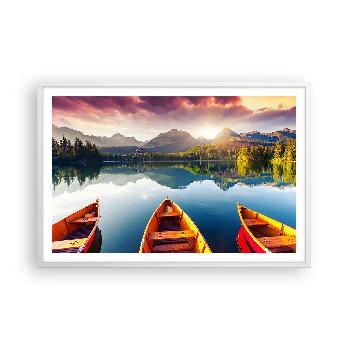 Affiche dans un cadre blanc - Poster - Rien contre nature - 91x61 cm