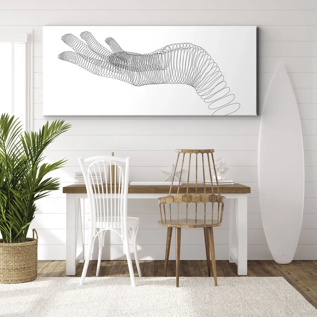 Impression sur toile - Image sur toile - La main ressort - 100x40 cm