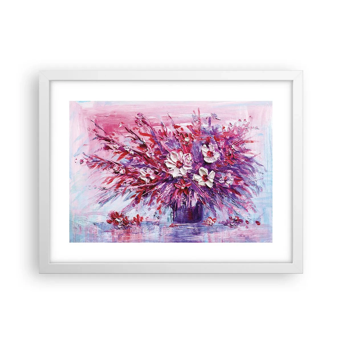 Affiche dans un cadre blanc - Poster - Innocence et passion - 40x30 cm