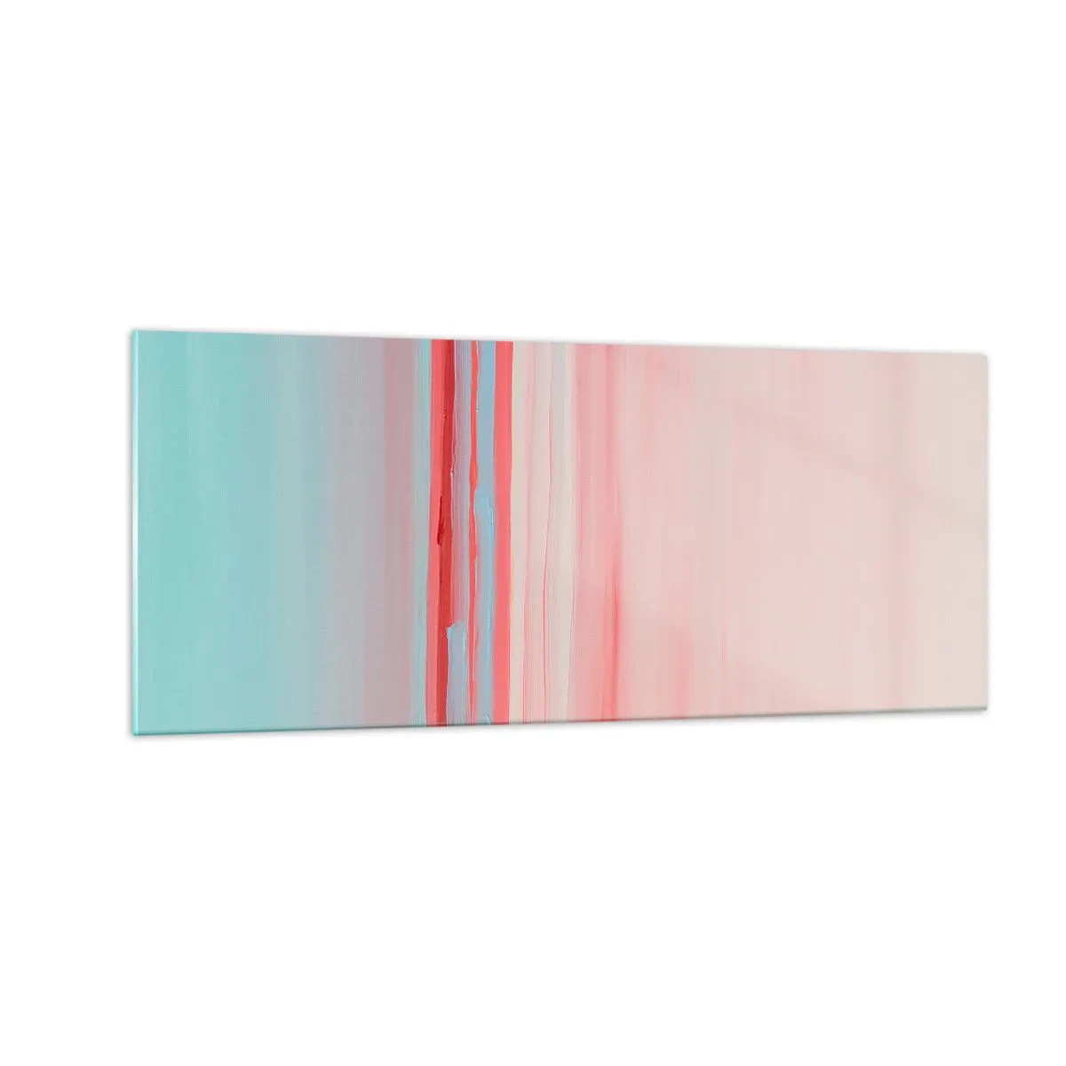 Impression sur verre - Image sur verre - Abstraction à l'aube - 100x40 cm