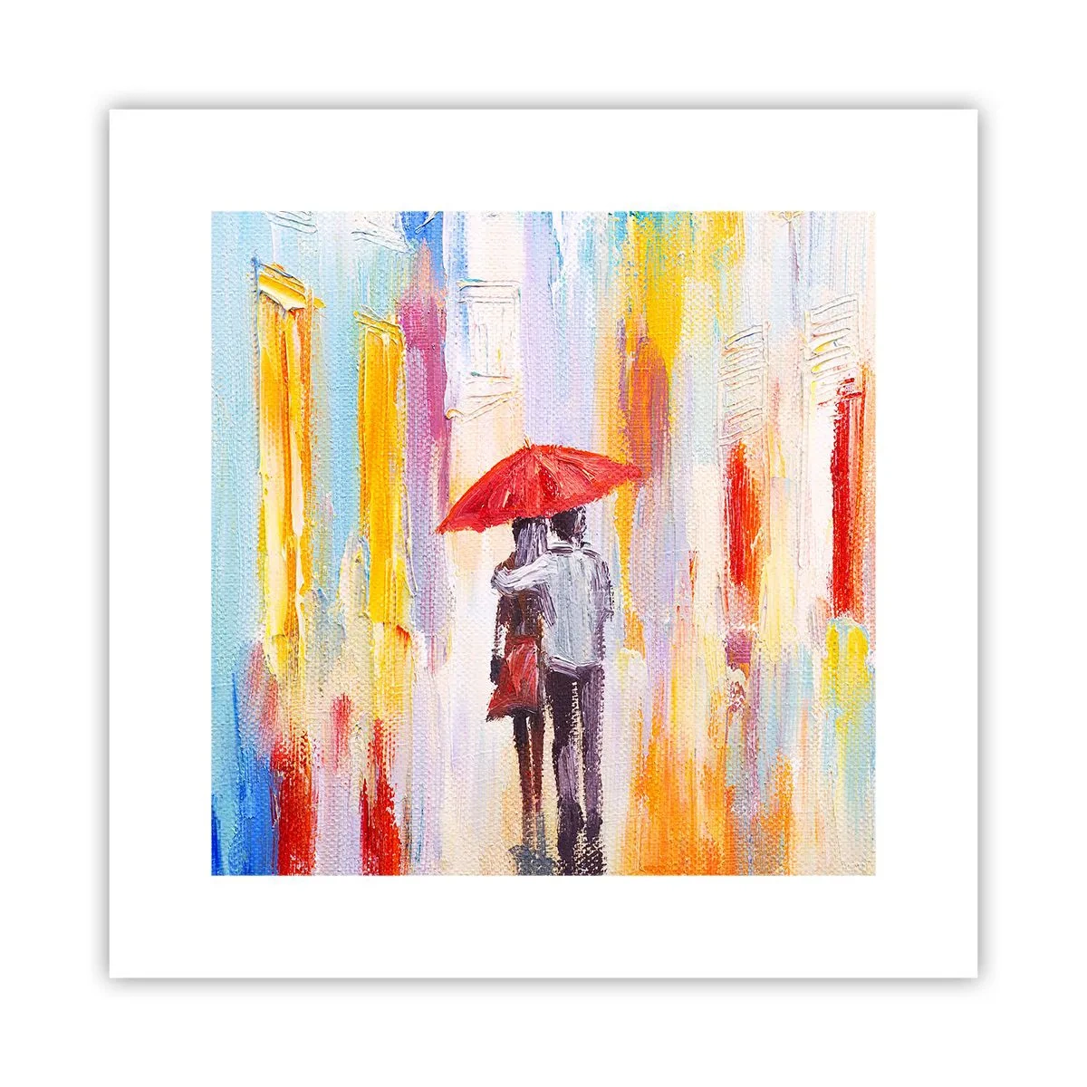 Affiche - Poster - Qu'il pleuve encore - 30x30 cm
