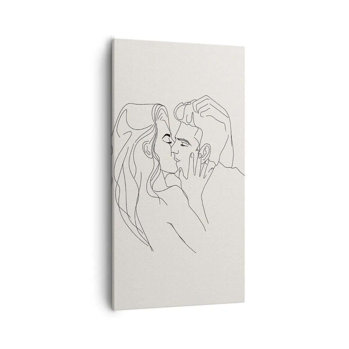 Impression sur toile - Image sur toile - Enlacé de sentiment - 55x100 cm