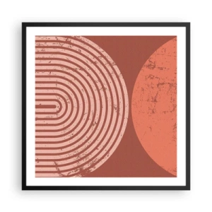 Affiche dans un cadre noir - Poster - Une relation proche - 60x60 cm