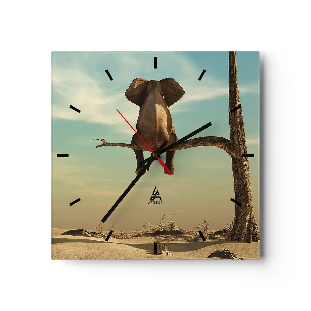 Horloge murale - Pendule murale - Nouveau point de vue - 40x40 cm