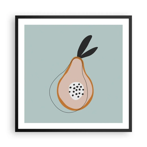 Affiche dans un cadre noir - Poster - Pénétrer la nature des choses - 60x60 cm