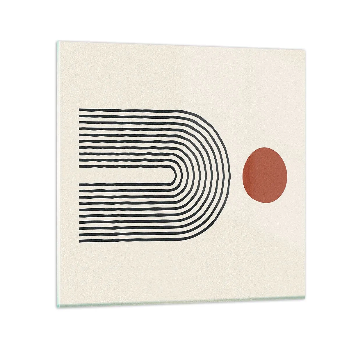 Impression sur verre - Image sur verre - Le magnétisme des formes et des couleurs - 50x50 cm