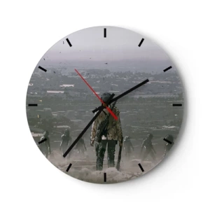 Horloge murale - Pendule murale - Dernier samaritain ? - 40x40 cm
