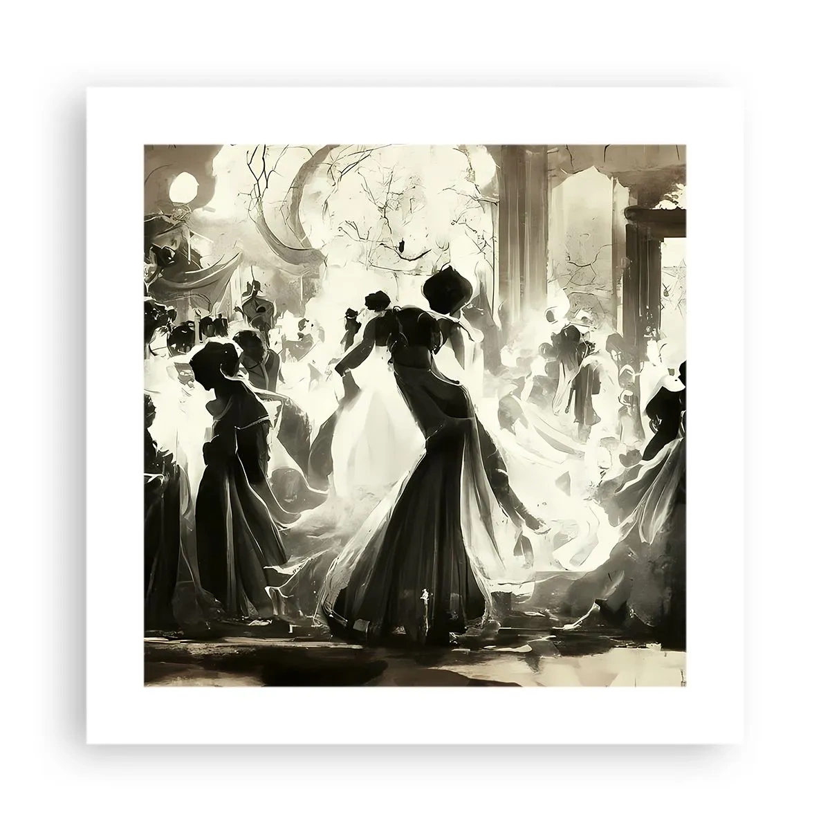 Affiche - Poster - La grande mascarade - 40x40 cm