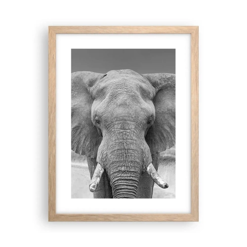 Affiche dans un chêne clair - Poster - Bienvenue dans mon monde - 30x40 cm