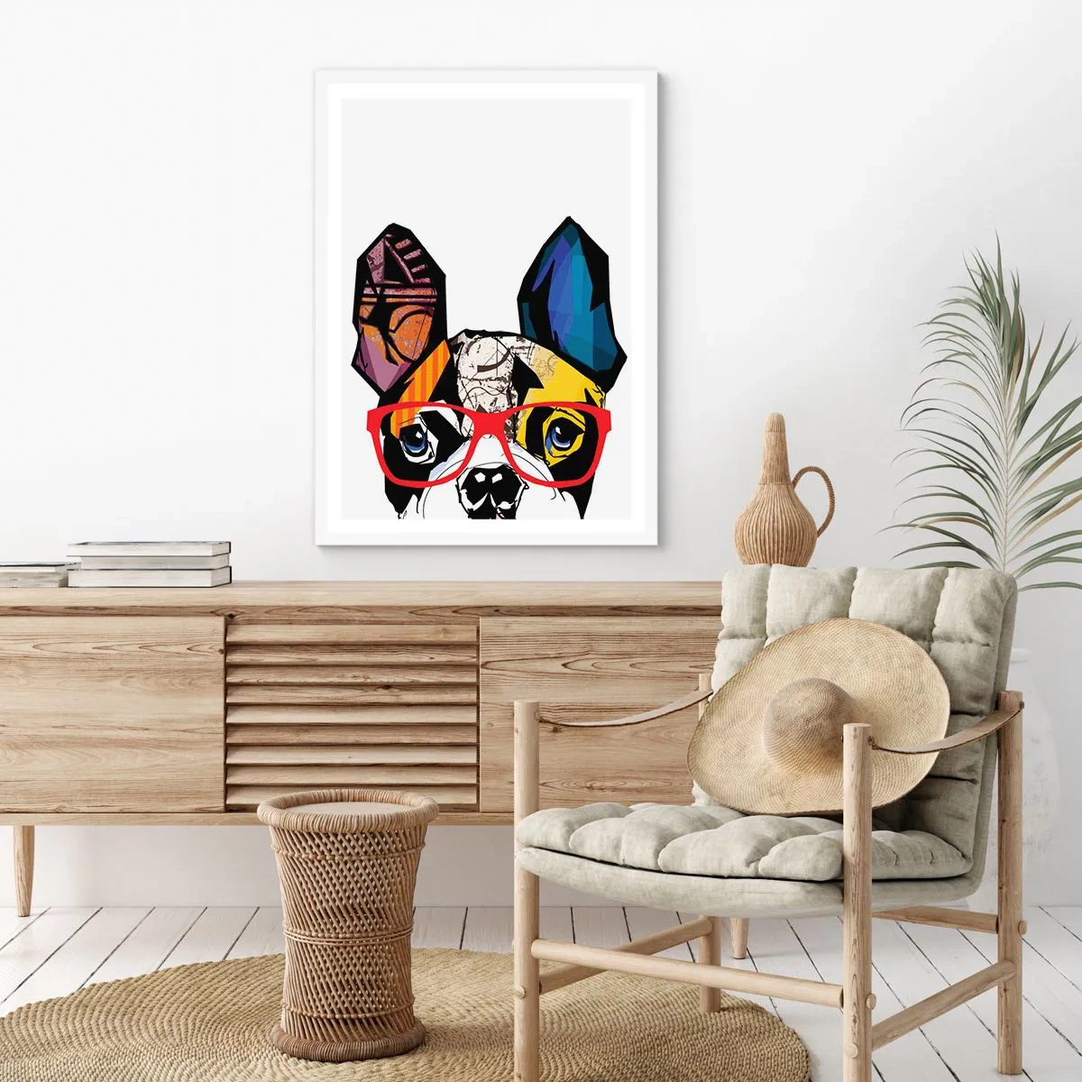 Affiche dans un cadre blanc - Poster - Intellectuel - 70x100 cm