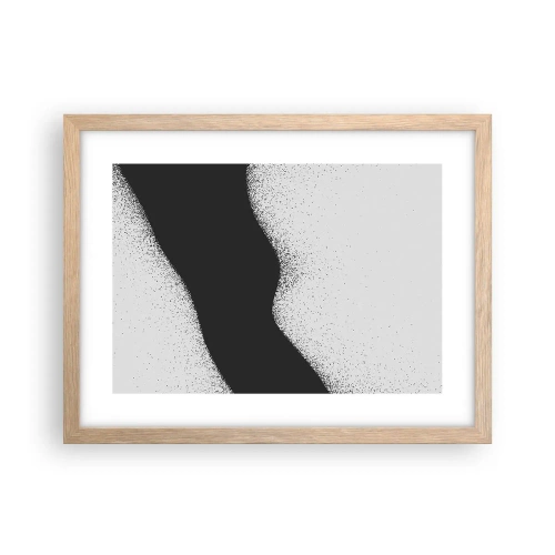Affiche dans un chêne clair - Poster - Équilibre fluide - 40x30 cm