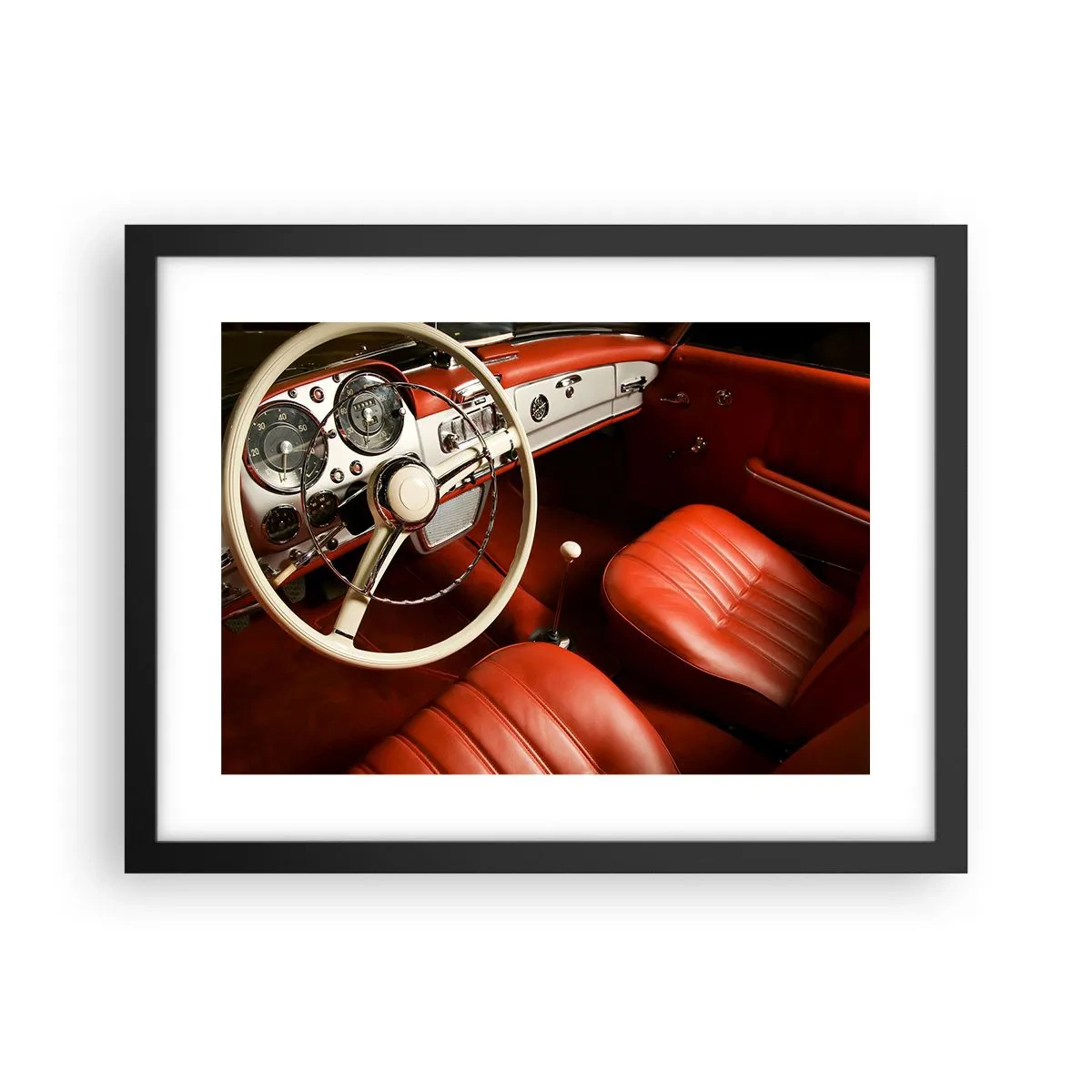 Affiche dans un cadre noir - Poster - Luxe de style vintage - 40x30 cm