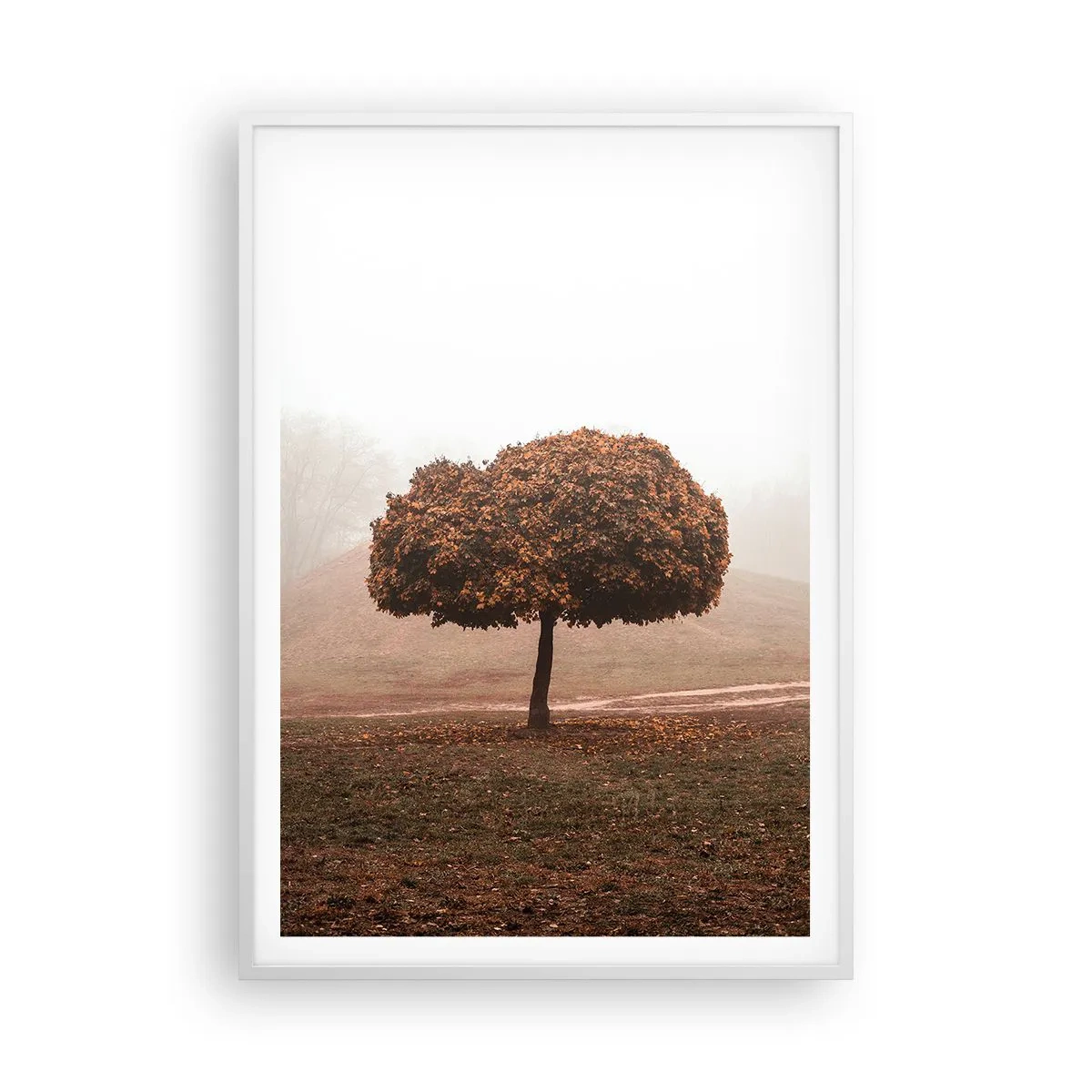 Affiche dans un cadre blanc - Poster - Après un été chargé - 70x100 cm