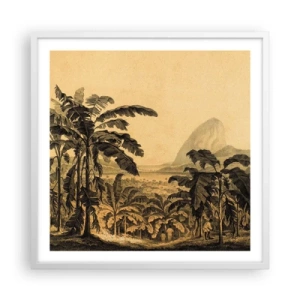 Affiche dans un cadre blanc - Poster - Dans un climat colonial - 60x60 cm