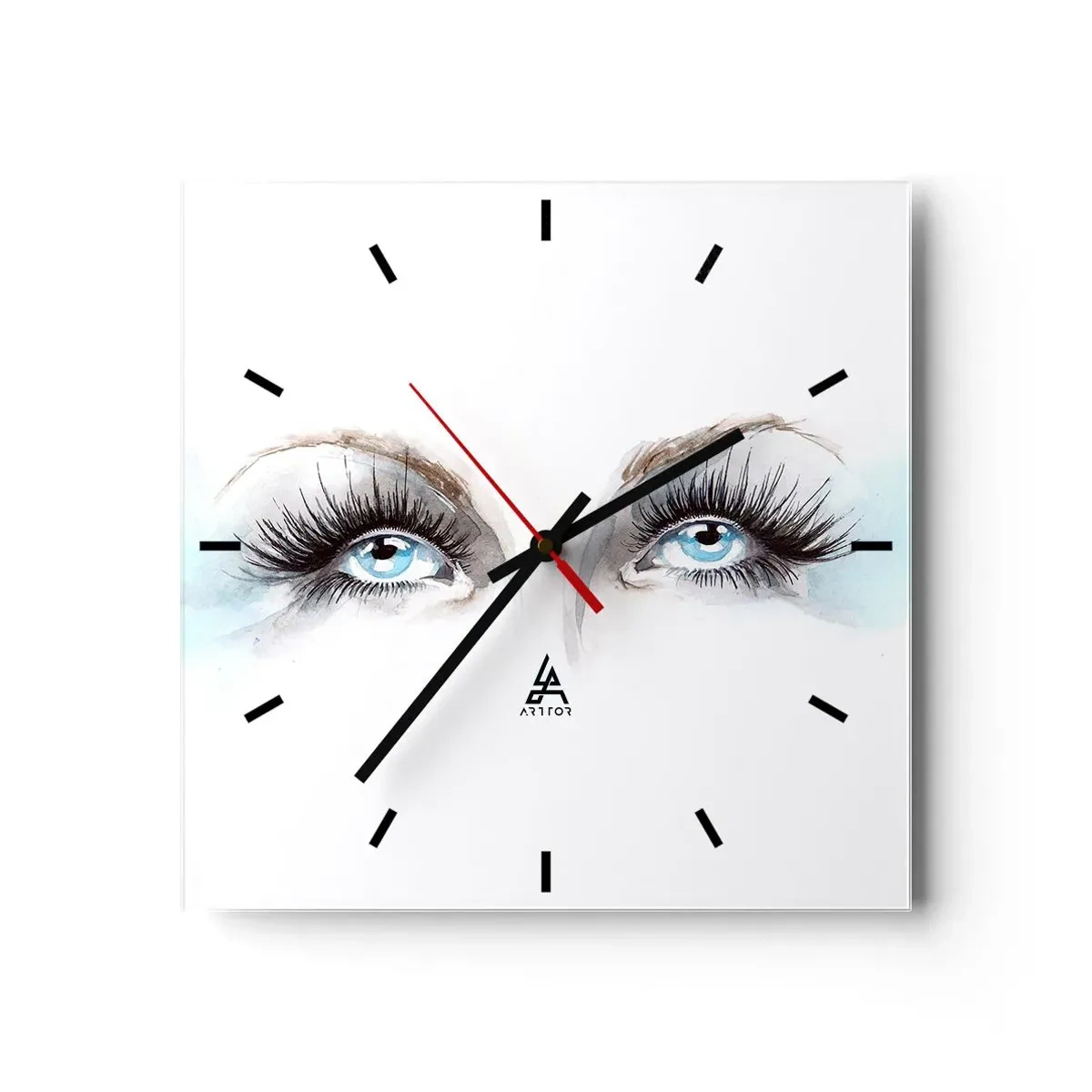 Horloge murale - Pendule murale - Yeux d'ange? - 40x40 cm