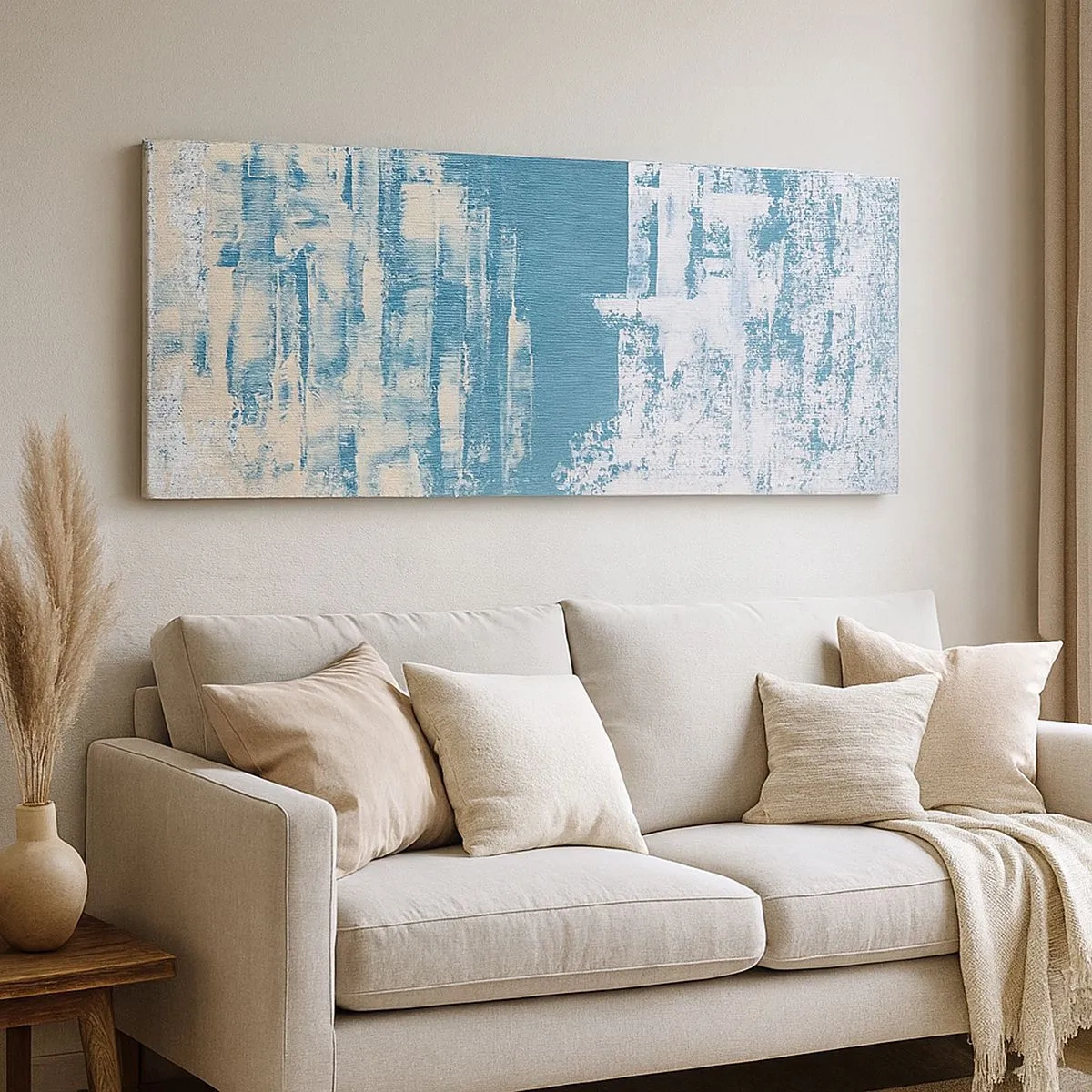 Impression sur toile - Image sur toile - À travers un iceberg - 100x40 cm