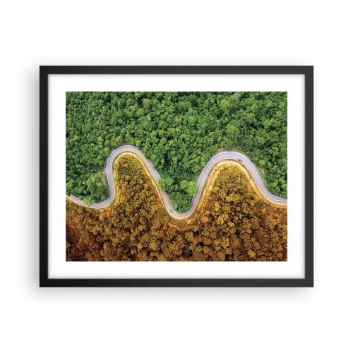 Affiche dans un cadre noir - Poster - Frontieres et differences - 50x40 cm