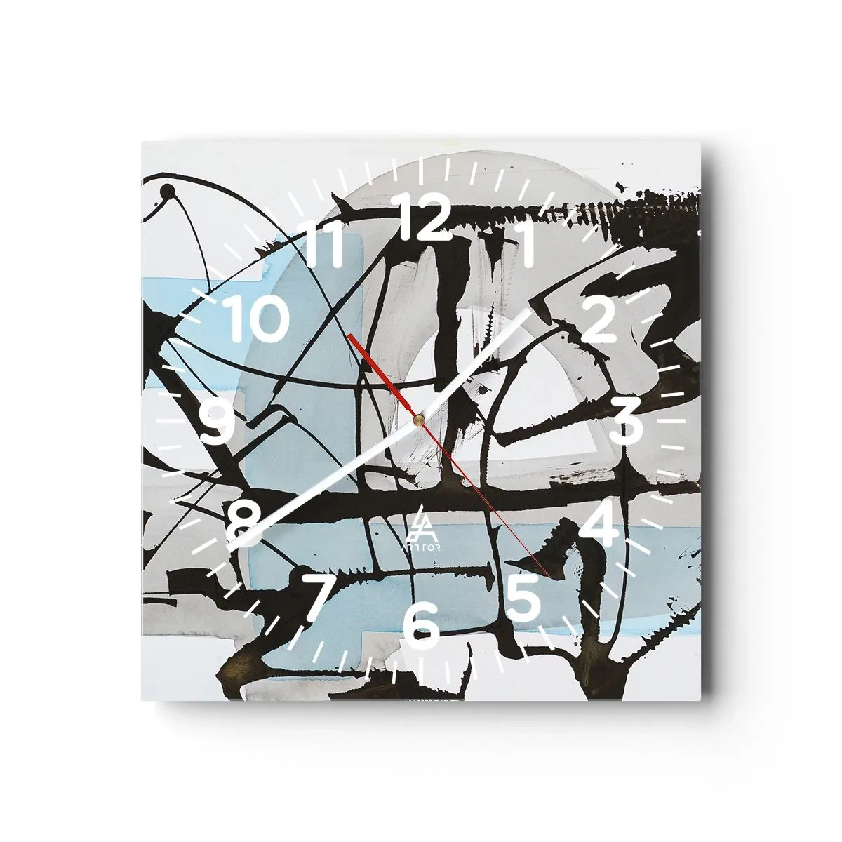 Horloge murale - Pendule murale - Bleu malgré tout - 40x40 cm