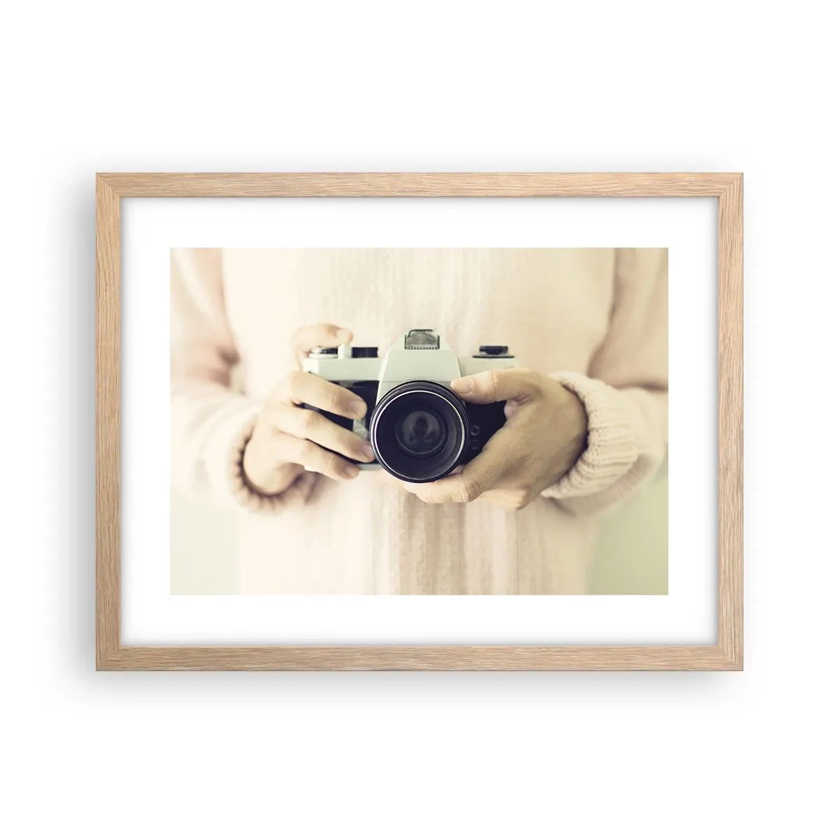 Affiche dans un chêne clair - Poster - Pour voir plus ... - 40x30 cm