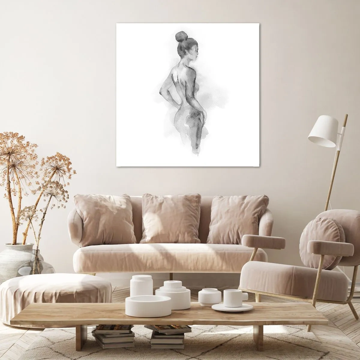 Impression sur toile - Image sur toile - Belle comme une peinture - 50x50 cm