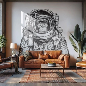 Papier Peint Photo Standard Eco - Évolution alternative - Abstraction, Astronaute, Singe - 500x350 cm