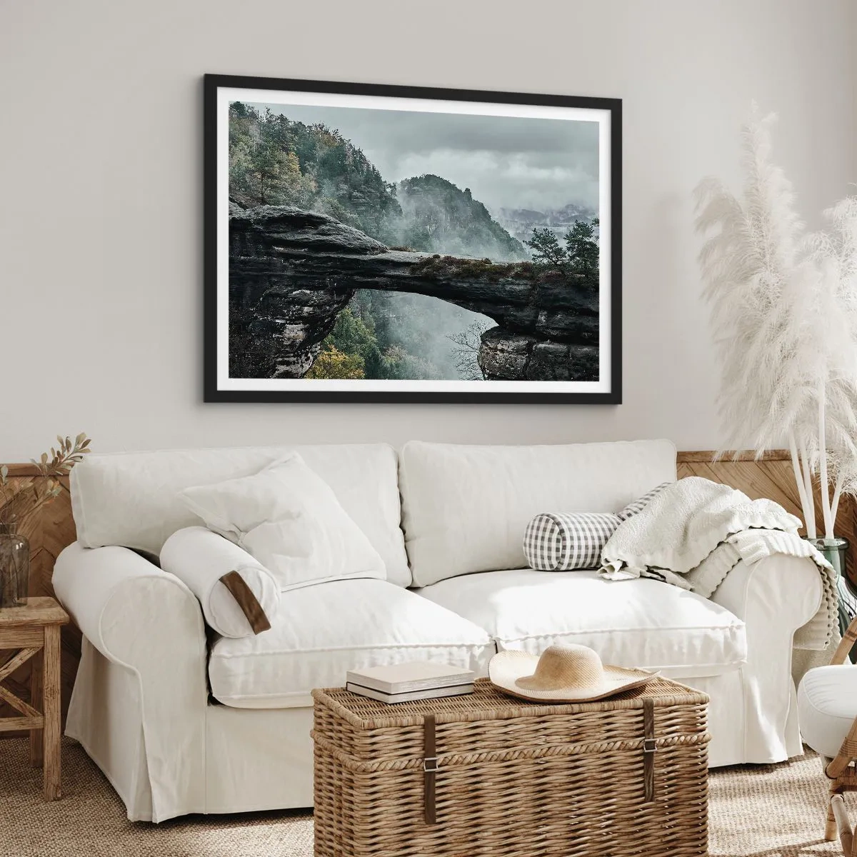 Affiche dans un cadre noir - Poster - L'aventure est sur le point de commencer - 40x30 cm