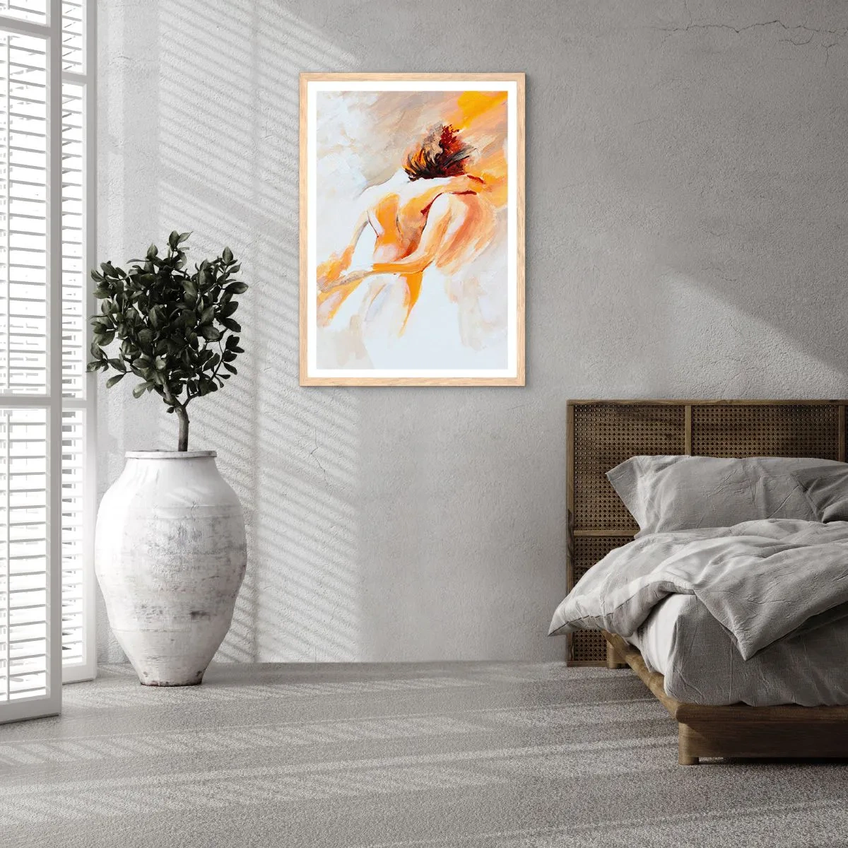 Affiche dans un chêne clair - Poster - Proximité dans le ciel - 50x70 cm