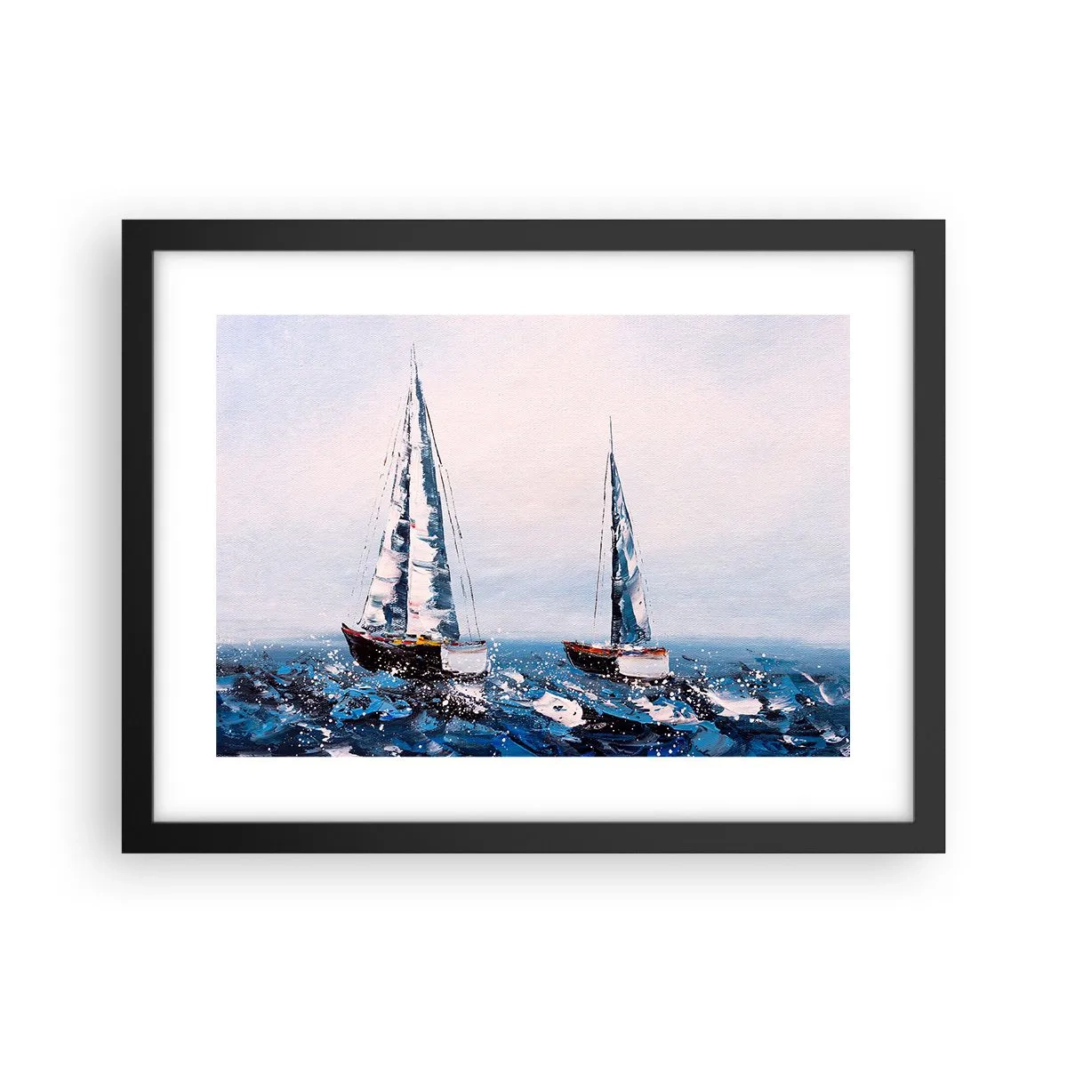 Affiche dans un cadre noir - Poster - Confrérie du vent - 40x30 cm