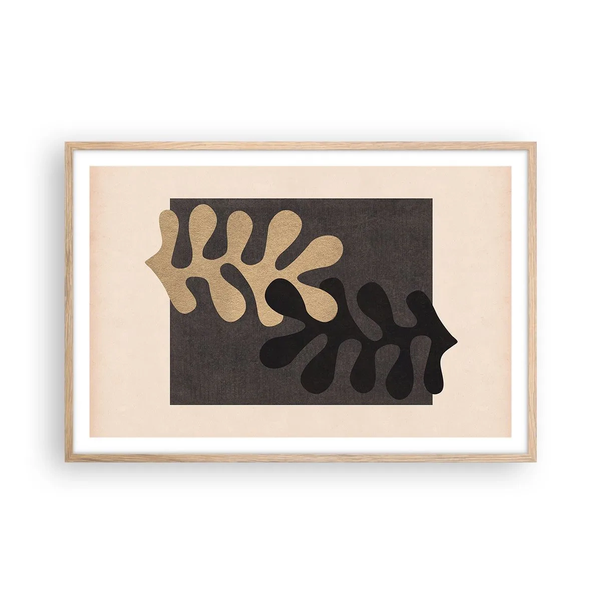 Affiche dans un chêne clair - Poster - Absence et complément - 91x61 cm