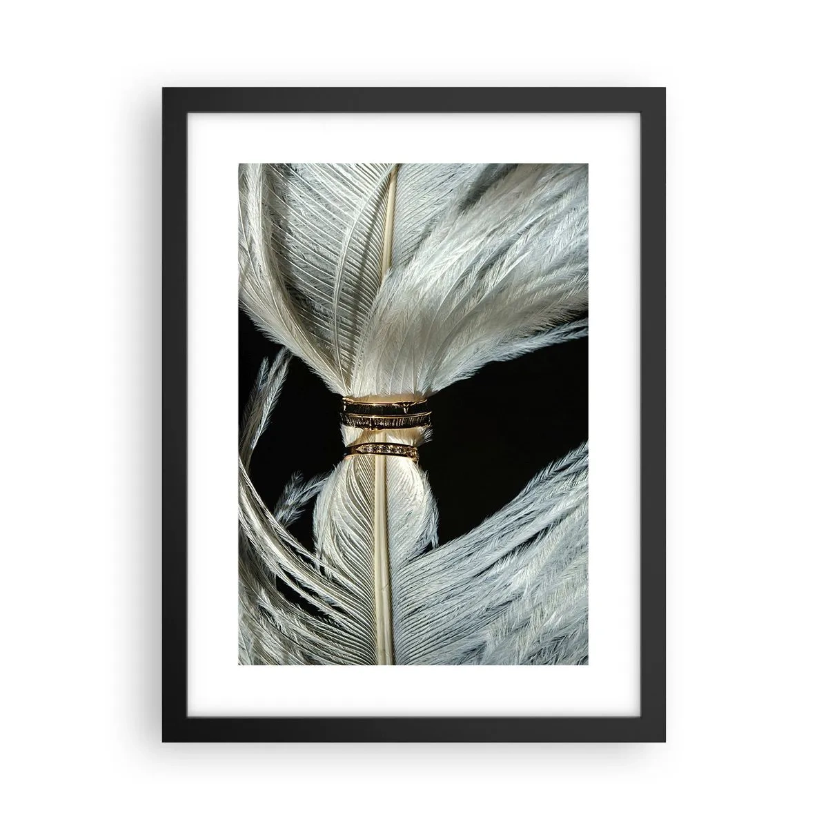 Affiche dans un cadre noir - Poster - ... et je ne te laisserai pas ... - 30x40 cm