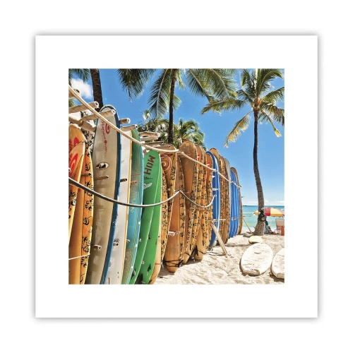 Affiche - Poster - Jeux ensoleillés - 30x30 cm