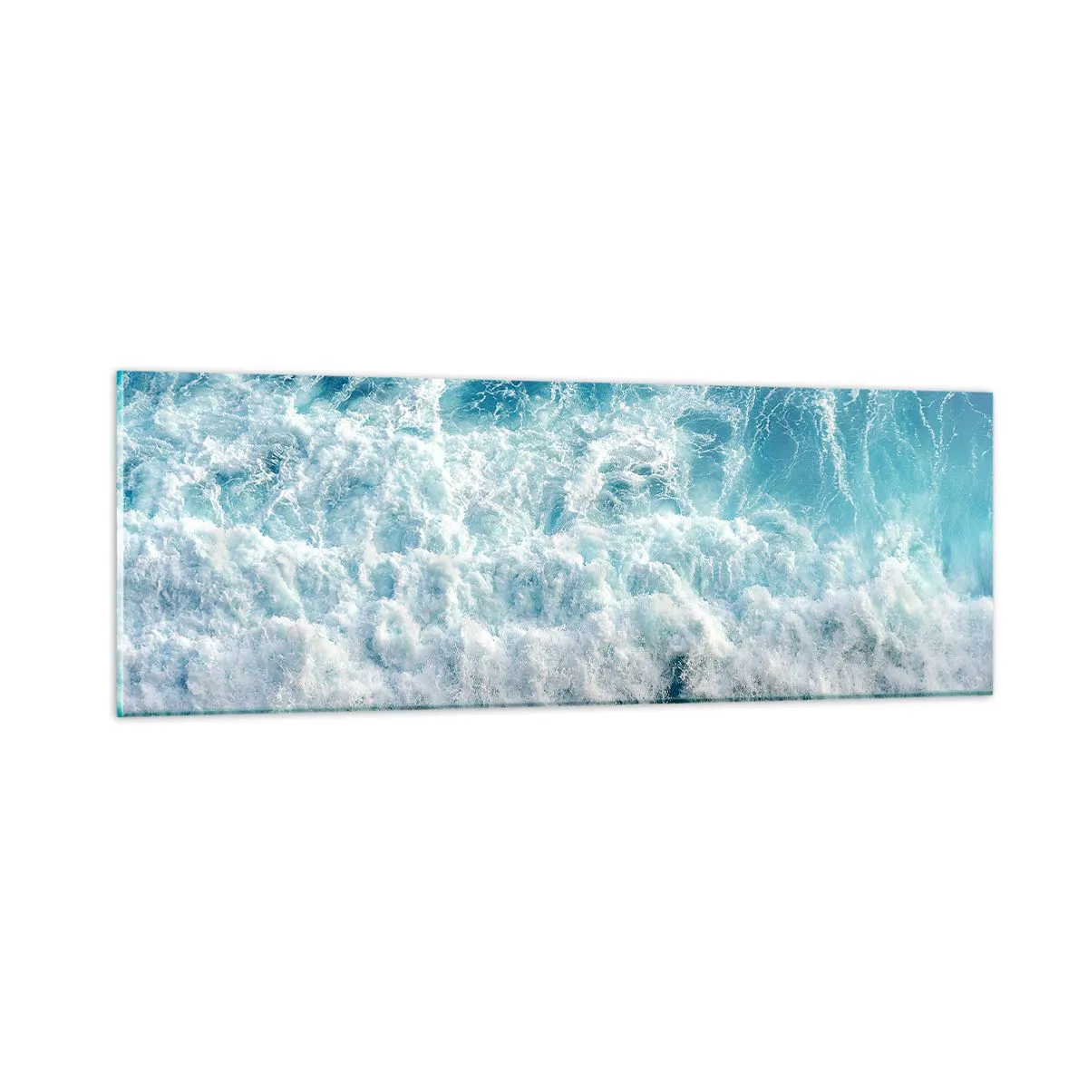 Impression sur verre - Image sur verre - Joyeusement et en sautant - 90x30 cm