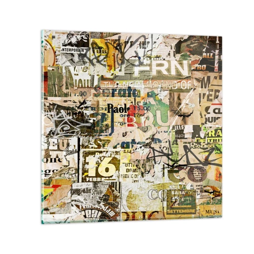 Impression sur verre - Image sur verre - Oh, il se passe quelque chose... - 40x40 cm