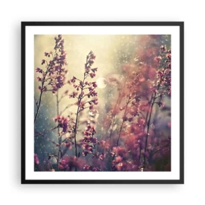 Affiche dans un cadre noir - Poster - Jardin secret - 60x60 cm