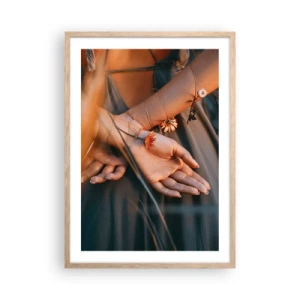 Affiche dans un chêne clair - Poster - Liée à la nature - 50x70 cm