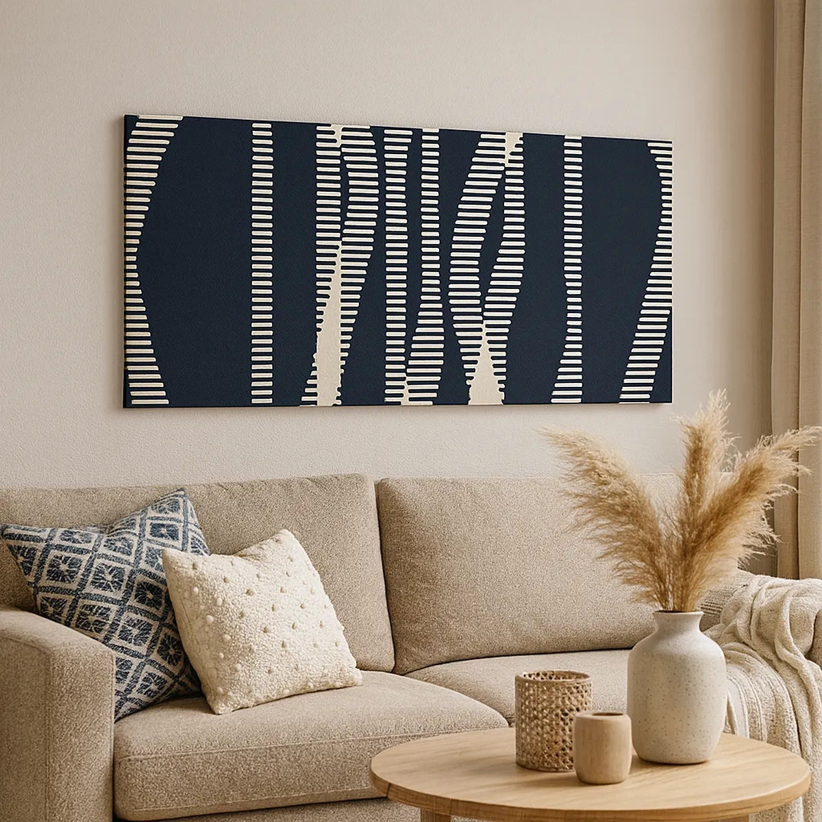 Impression sur toile - Image sur toile - Une tentative de briser l'obscurité - 30x30 cm