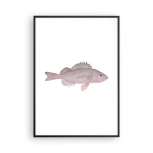 Affiche dans un cadre noir - Poster - Poisson aux grands yeux - 70x100 cm