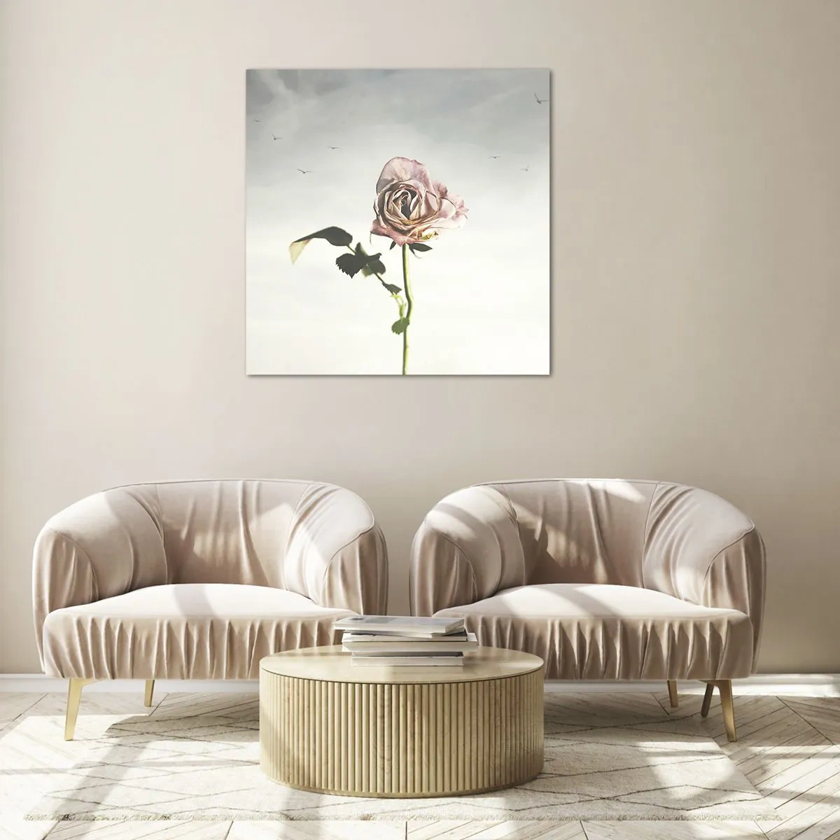 Impression sur verre - Image sur verre - Bonjour de printemps - 30x30 cm