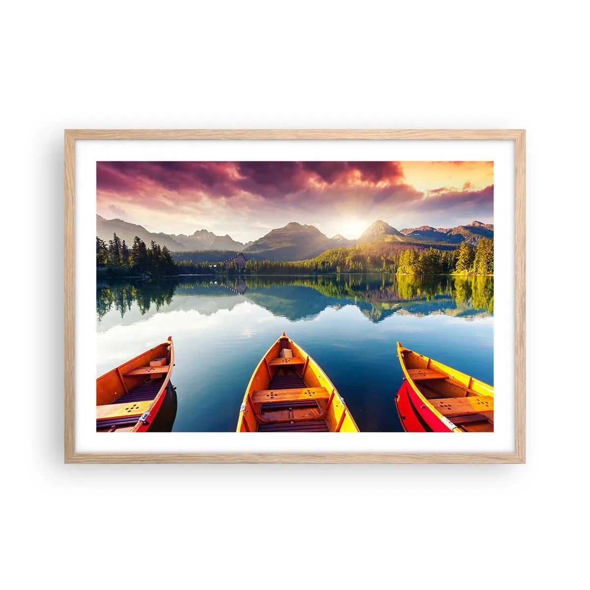 Affiche dans un chêne clair - Poster - Rien contre nature - 70x50 cm