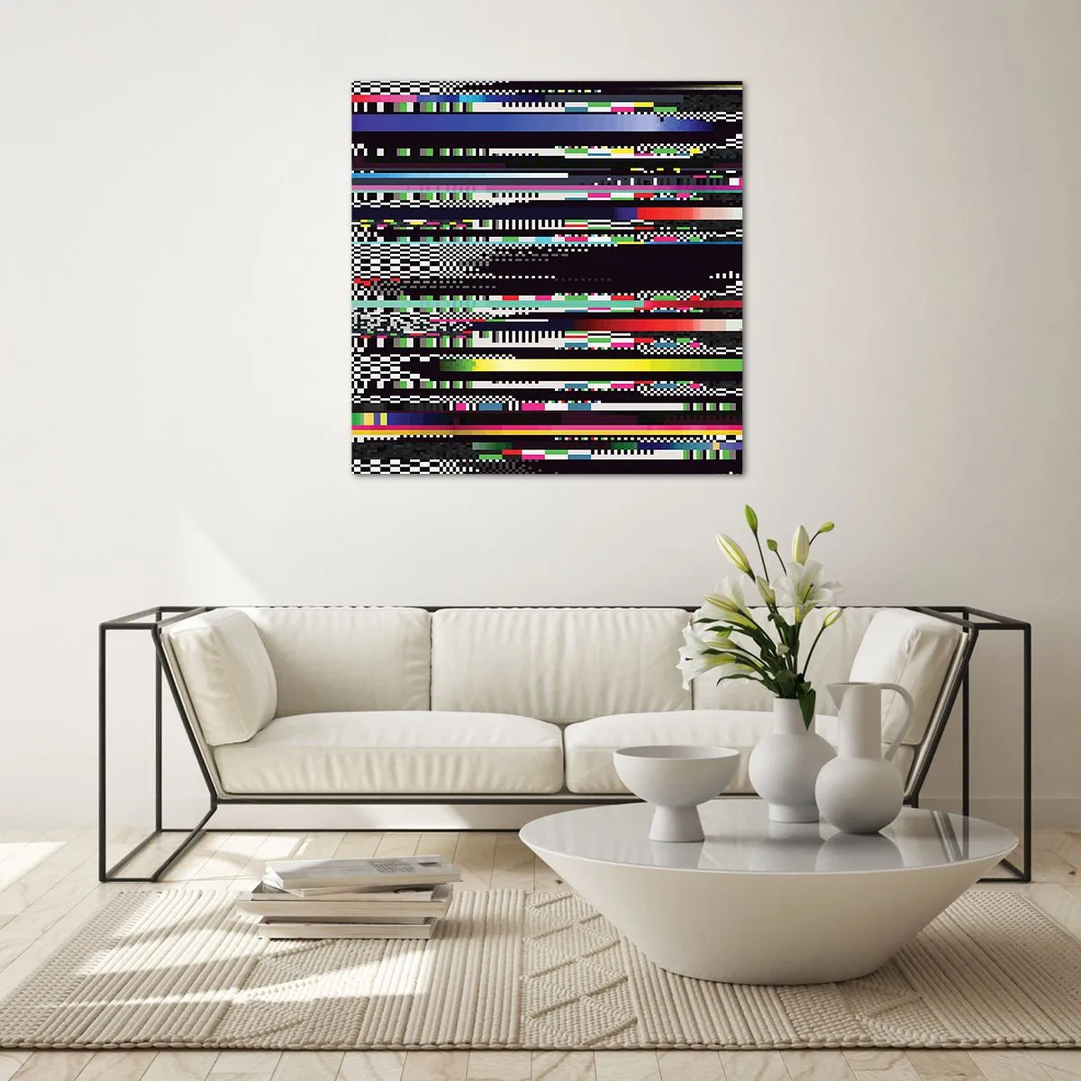 Impression sur verre - Image sur verre - L'image de contrôle de la réalité - 40x40 cm