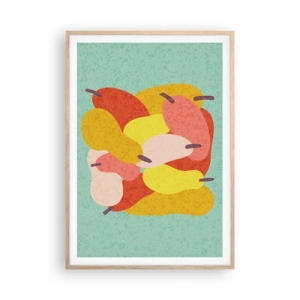 Affiche dans un chêne clair - Poster - Essayez le soleil d'été - 70x100 cm