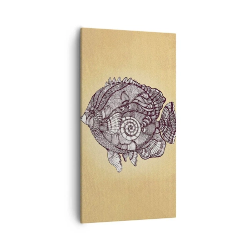 Impression sur toile - Image sur toile - D'un océan d'ornements - 55x100 cm