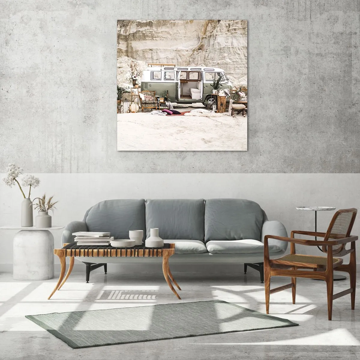 Impression sur verre - Image sur verre - Il est temps de commencer le voyage - 50x50 cm