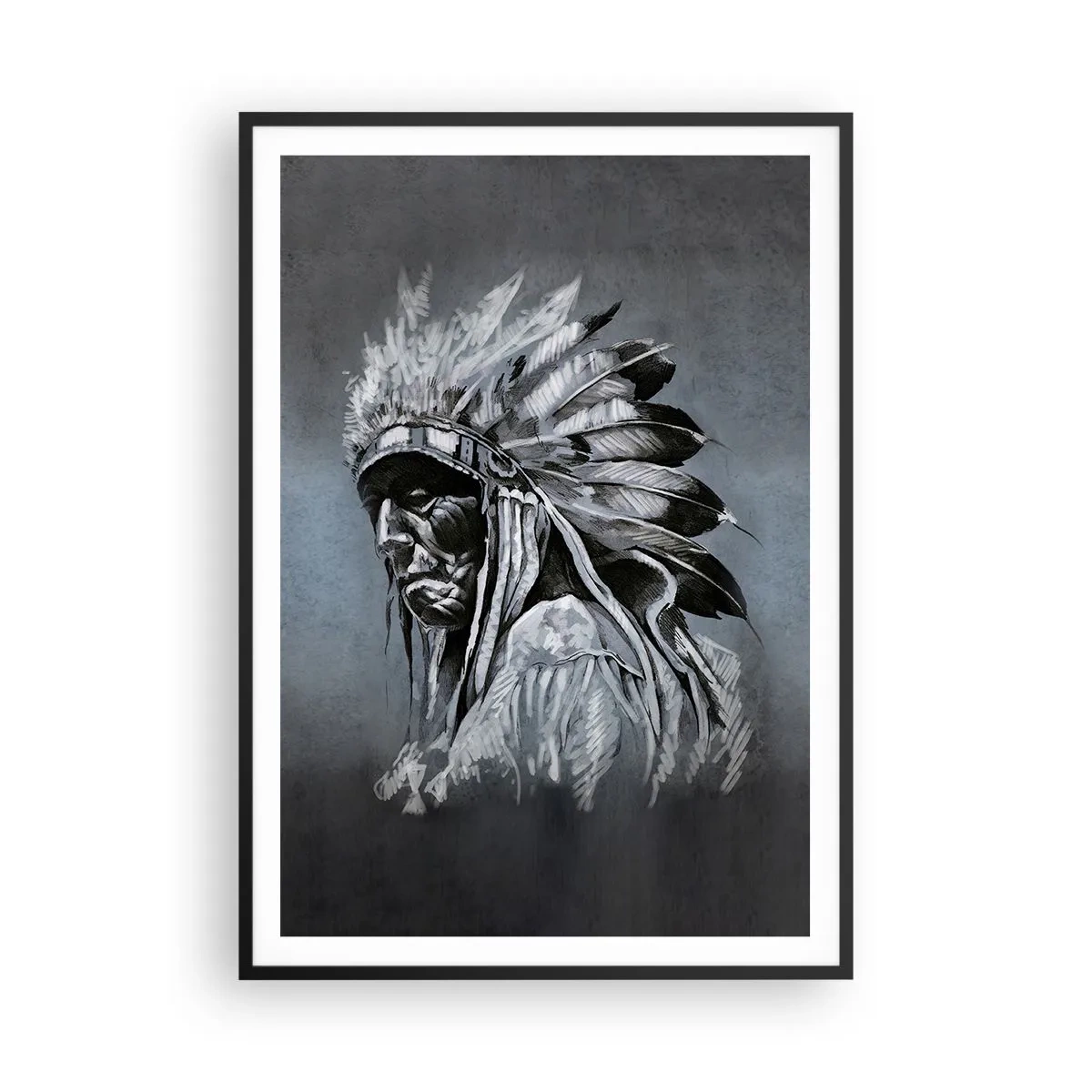 Affiche dans un cadre noir - Poster - Retour aux sources - 70x100 cm