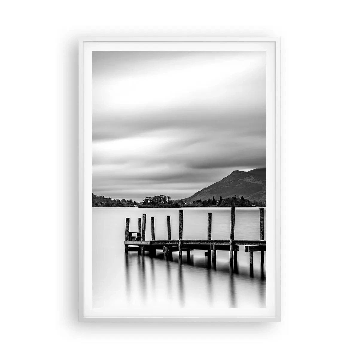 Affiche dans un cadre blanc - Poster - Douceur et force - 70x100 cm