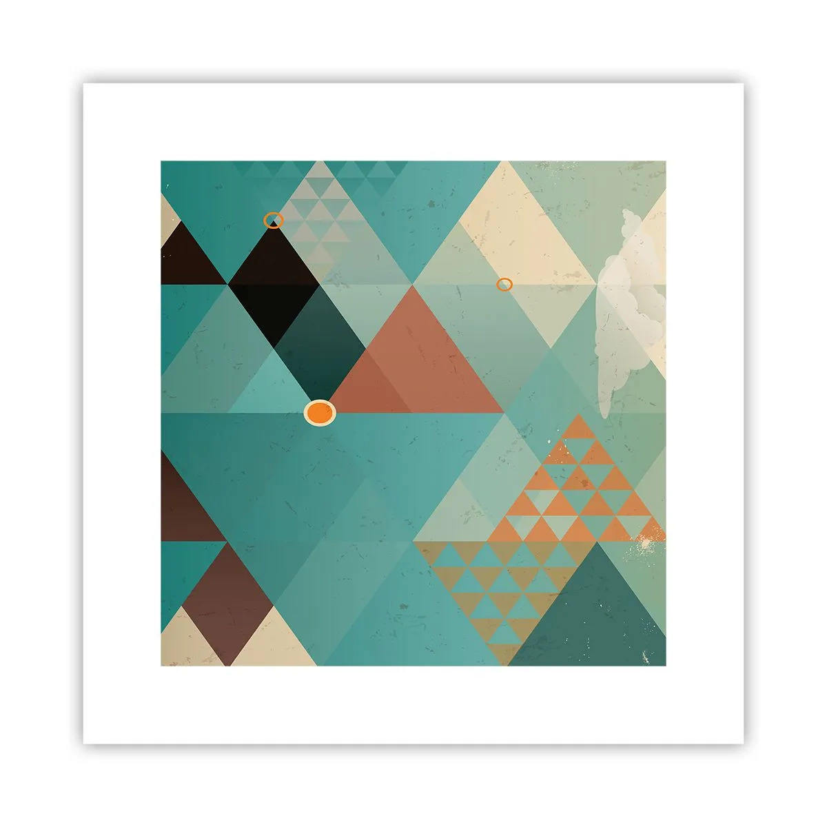 Affiche - Poster - Unité de la multiplicité, multiplicité de l'unité - 30x30 cm