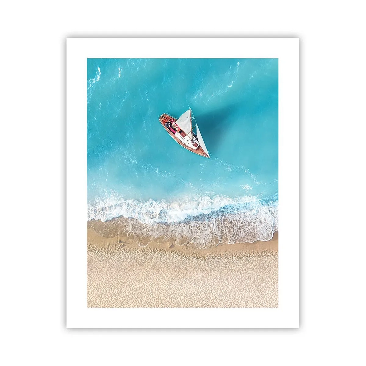 Affiche - Poster - A la frontière de l'azur et de l'or - 40x50 cm