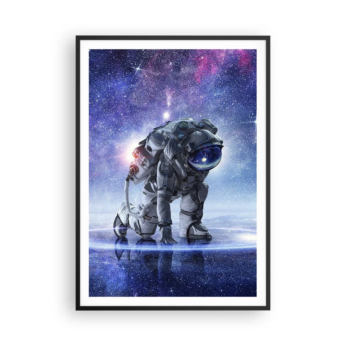 Affiche dans un cadre noir - Poster - Le ciel étoilé au dessus de moi - 70x100 cm