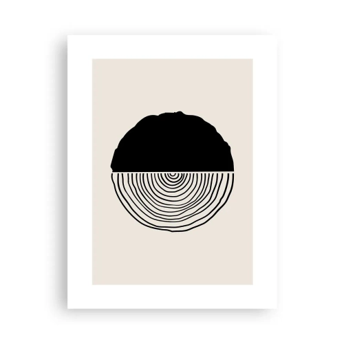 Affiche - Poster - Moitié-moitié - 30x40 cm