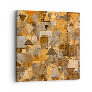 Impression sur toile - Image sur toile - Le monde en forme - 30x30 cm